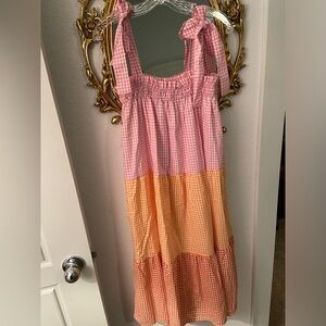 Technicolor Gingham Dress